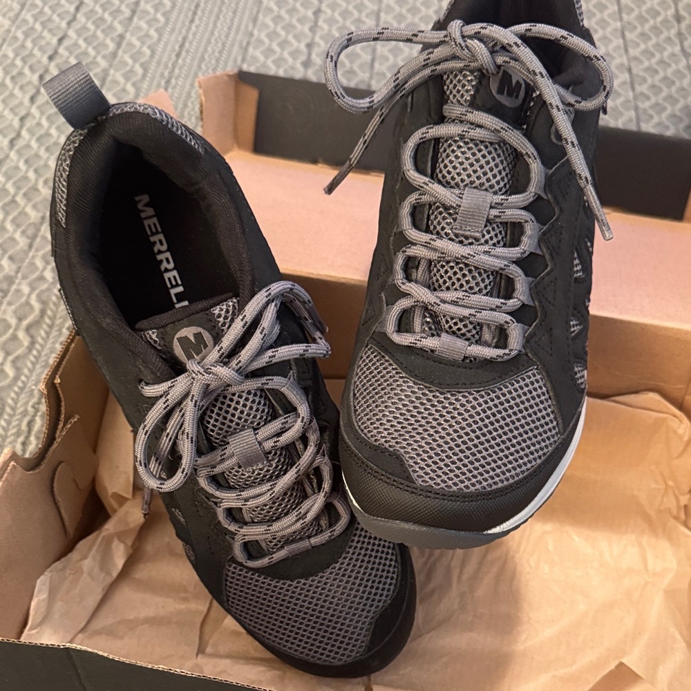 Merrell Charcoal and Black Athletic Shoes